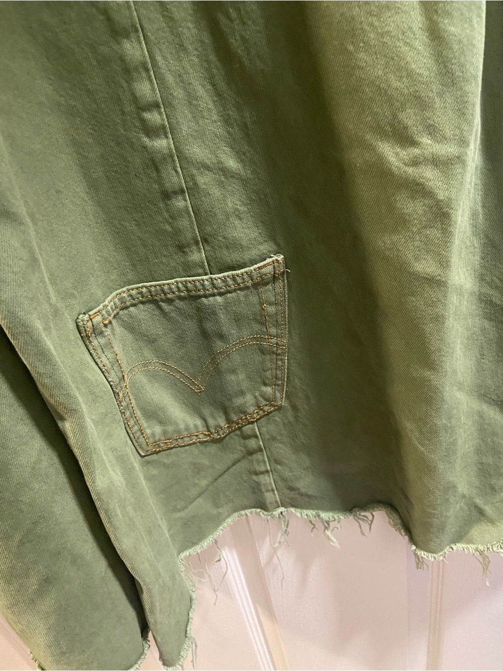 Free People x Tricia Fix Reworked Denim Bell Jeans - Picture 9 of 13